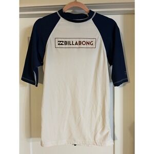 Billabong Rash Guard Sun Protection Swim Shirt Compression White XL Surf Beach